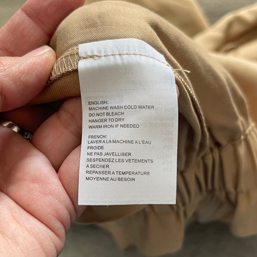 Elodie Women's Tan Button-Up Pants - Picture 14 of 16